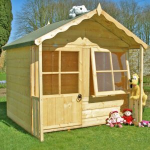 5x5 Shire Kitty Traditional Kids Wooden Playhouse