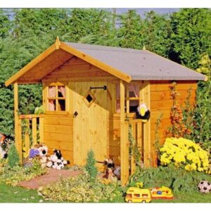 6x5'6 Shire Cubby Traditional Kids Wooden Playhouse